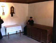 The humble house of Jacinta and Francisco with a relative still living