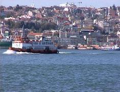 Lisbon from Tagus  river