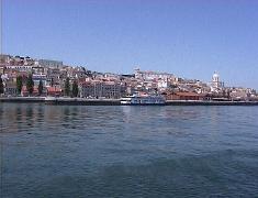 Lisbon from Tagus  river