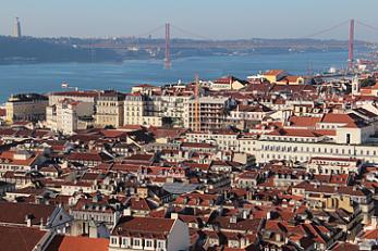 View from Sao Jorge castle, Lisbon