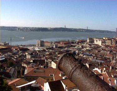 View from Saint George castle in Lisbon in one of our tours